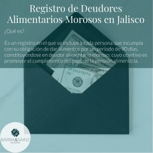 Registro de Deudores Alimentarios Morosos Jalisco